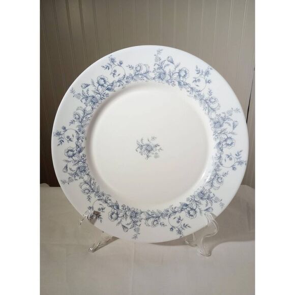 2 vintage arcopal France, 10.5 in dinner plates, pattern Glenwood - Picture 1 of 4